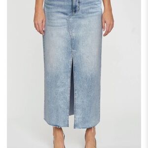 DAZE Denim Midi Skirt